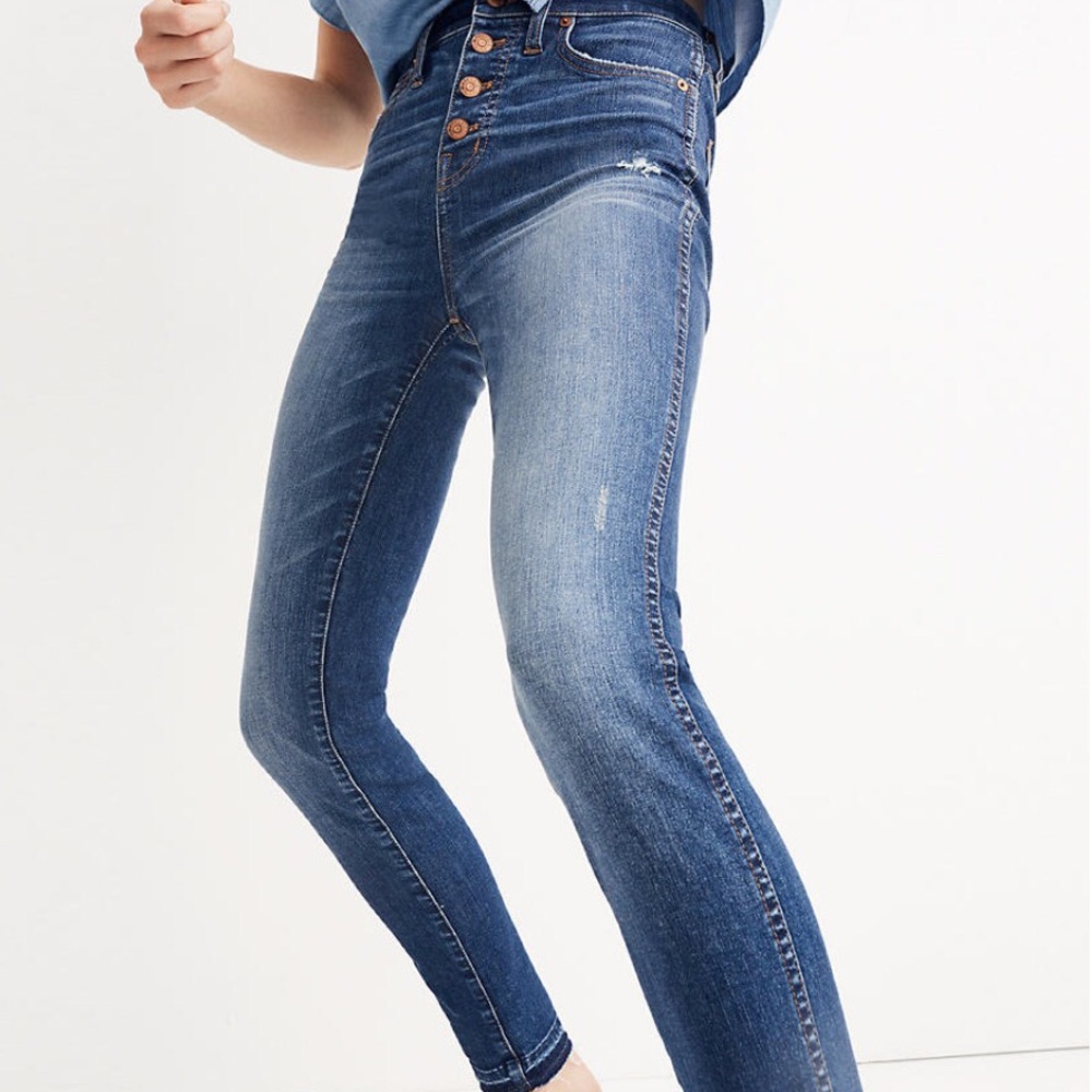 NWOT Madewell short 10" high-rise skinny drop-hem